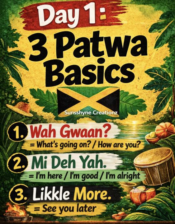 If yuh understand this, yuh real Jamaican… if not, come learn!