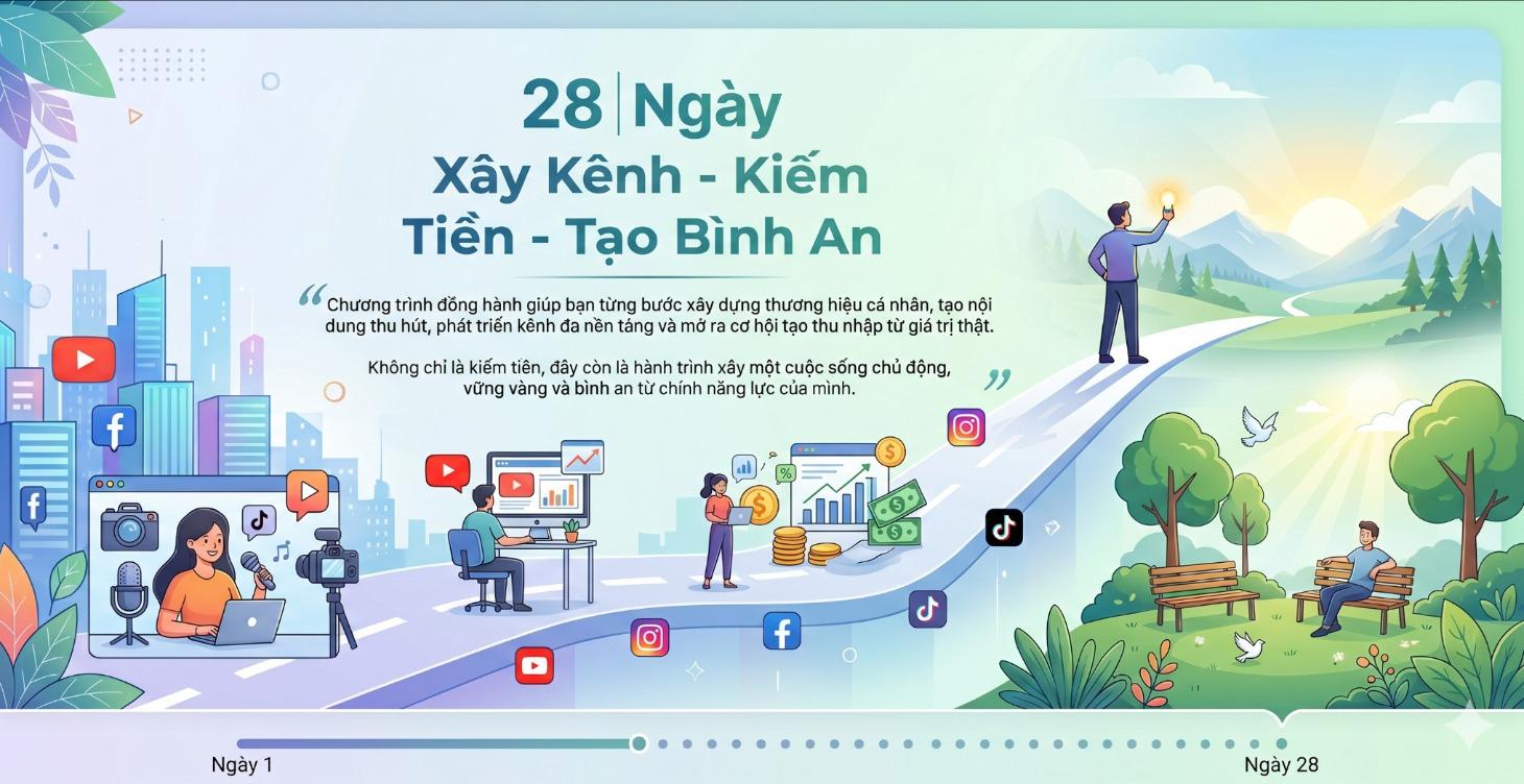 28 Ngày Xây kênh - Kiếm Tiền - Tạo Bình An