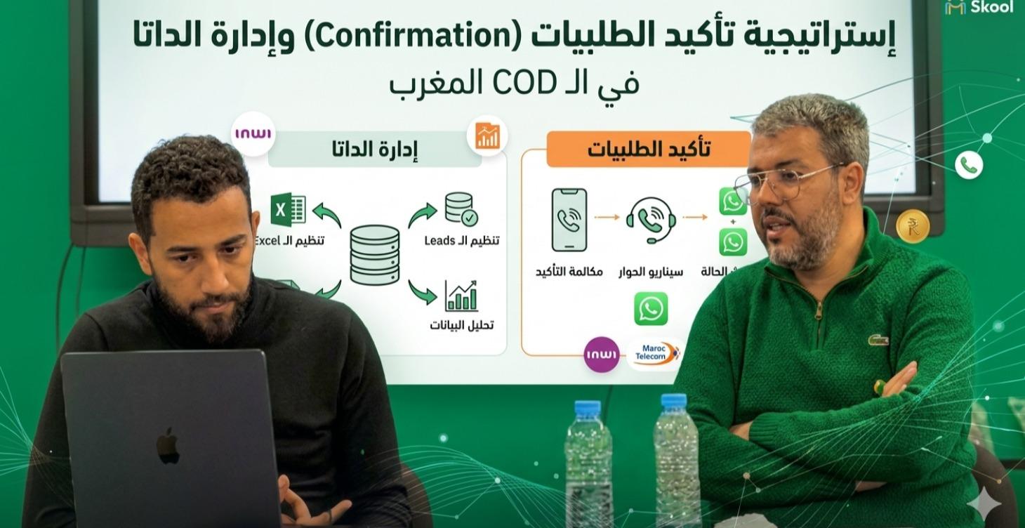 تأكيد الطلبيات وإدارة الداتا في الـ COD.