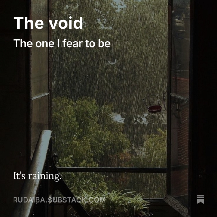 The void - The one I fear to be