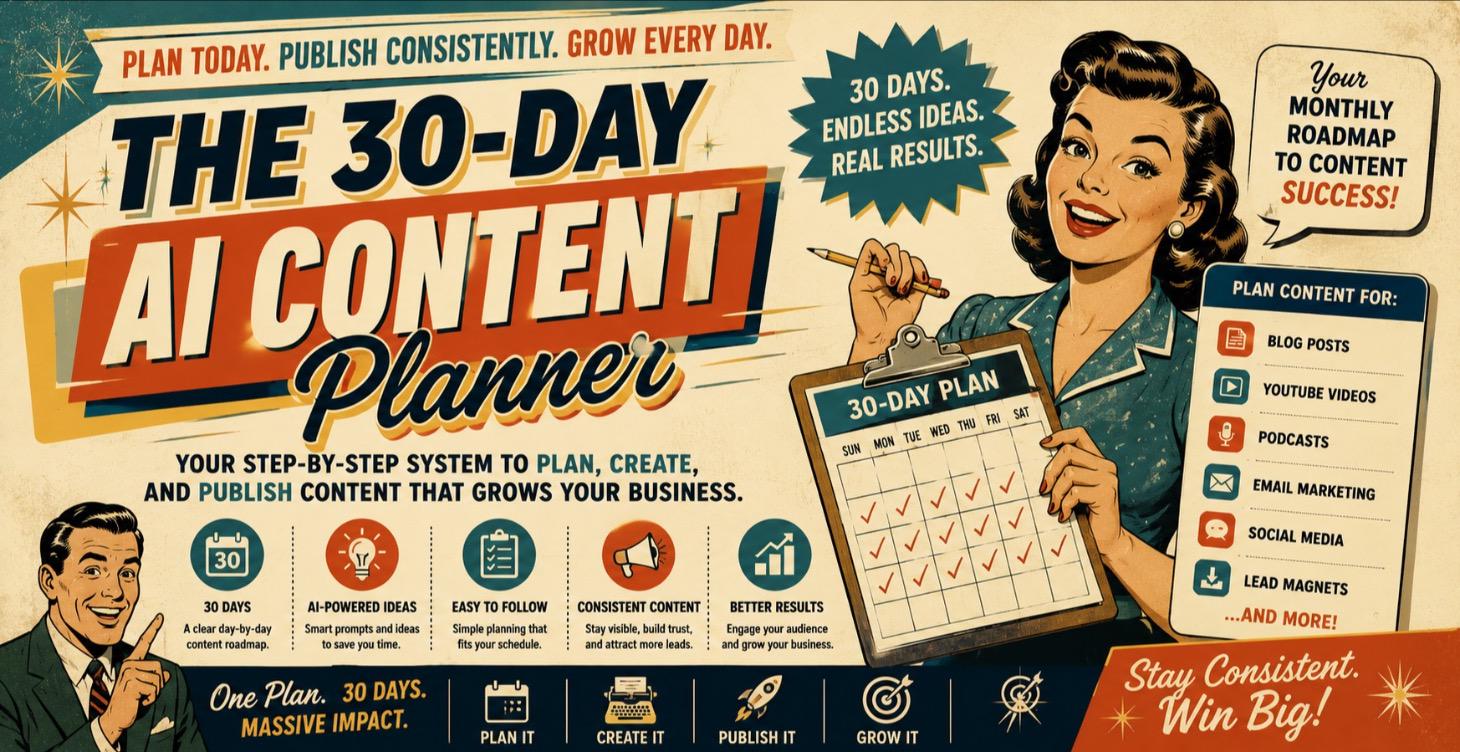 30 Day AI Content Planner Kit
