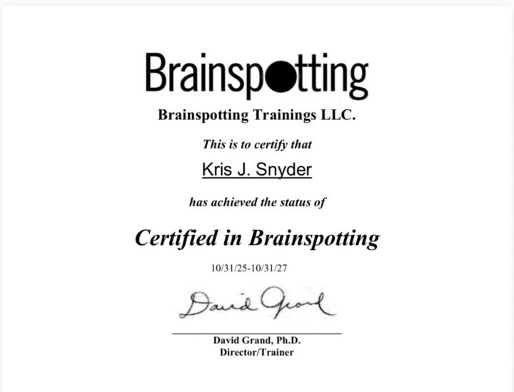 Brainspotting Certification 
