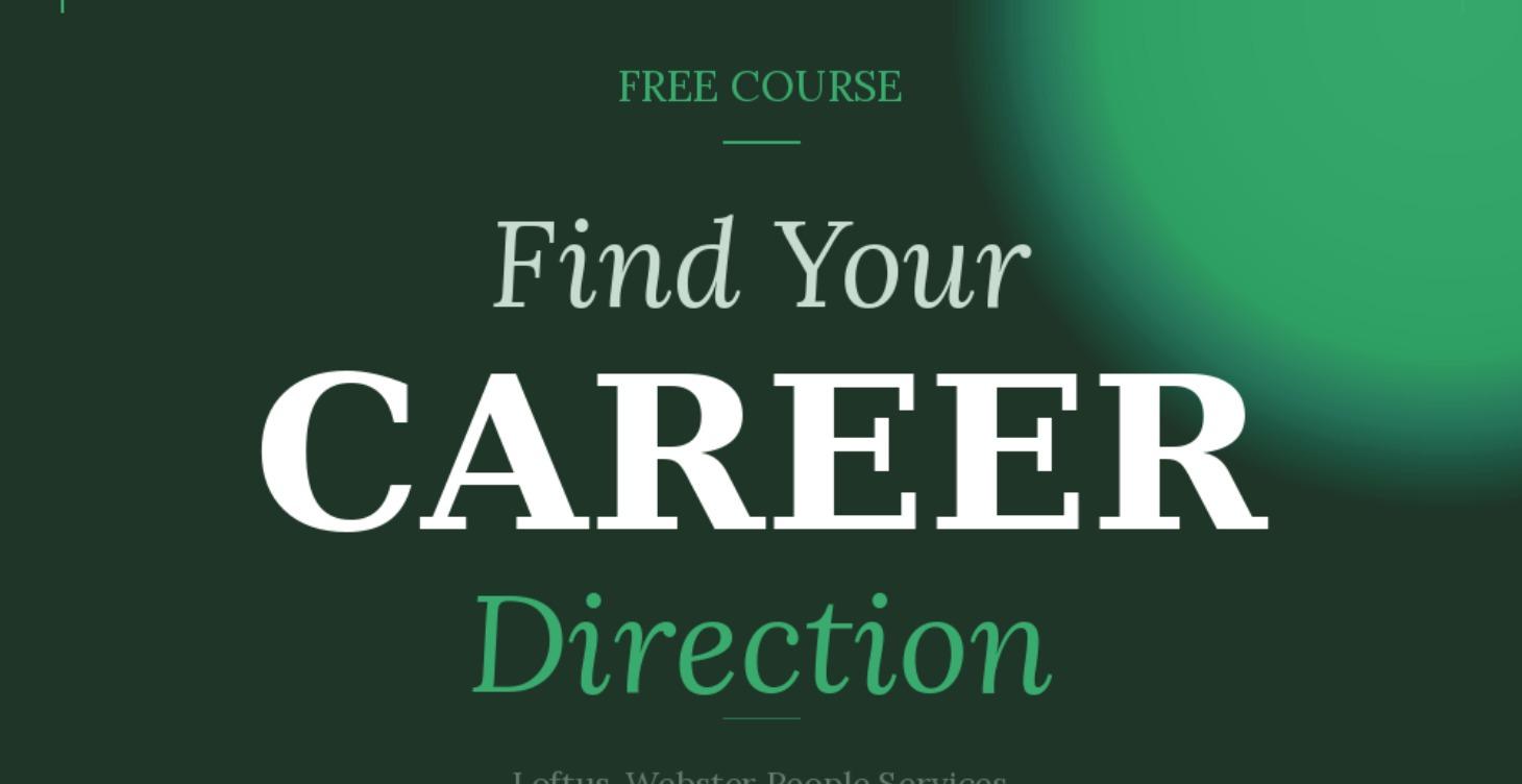 Free - Find Your Career Direction