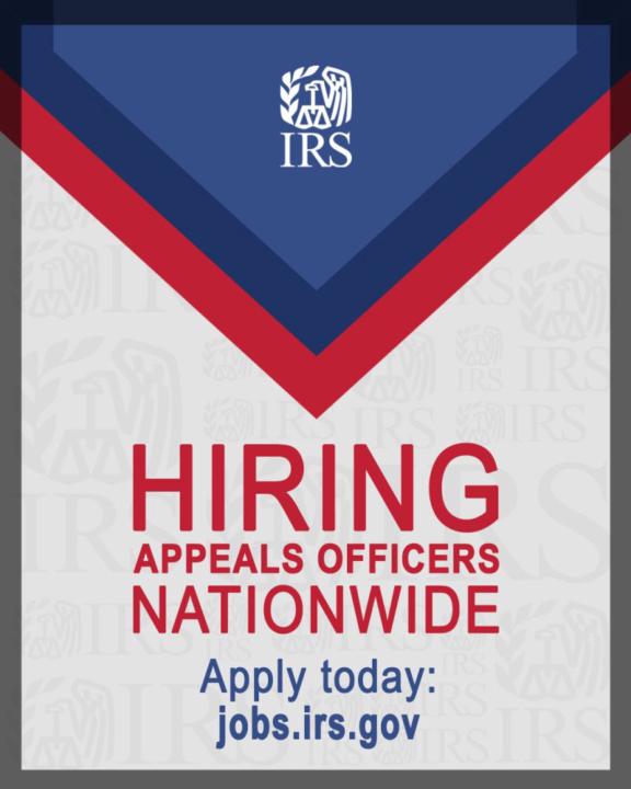 Internal Revenue Service is Hiring
