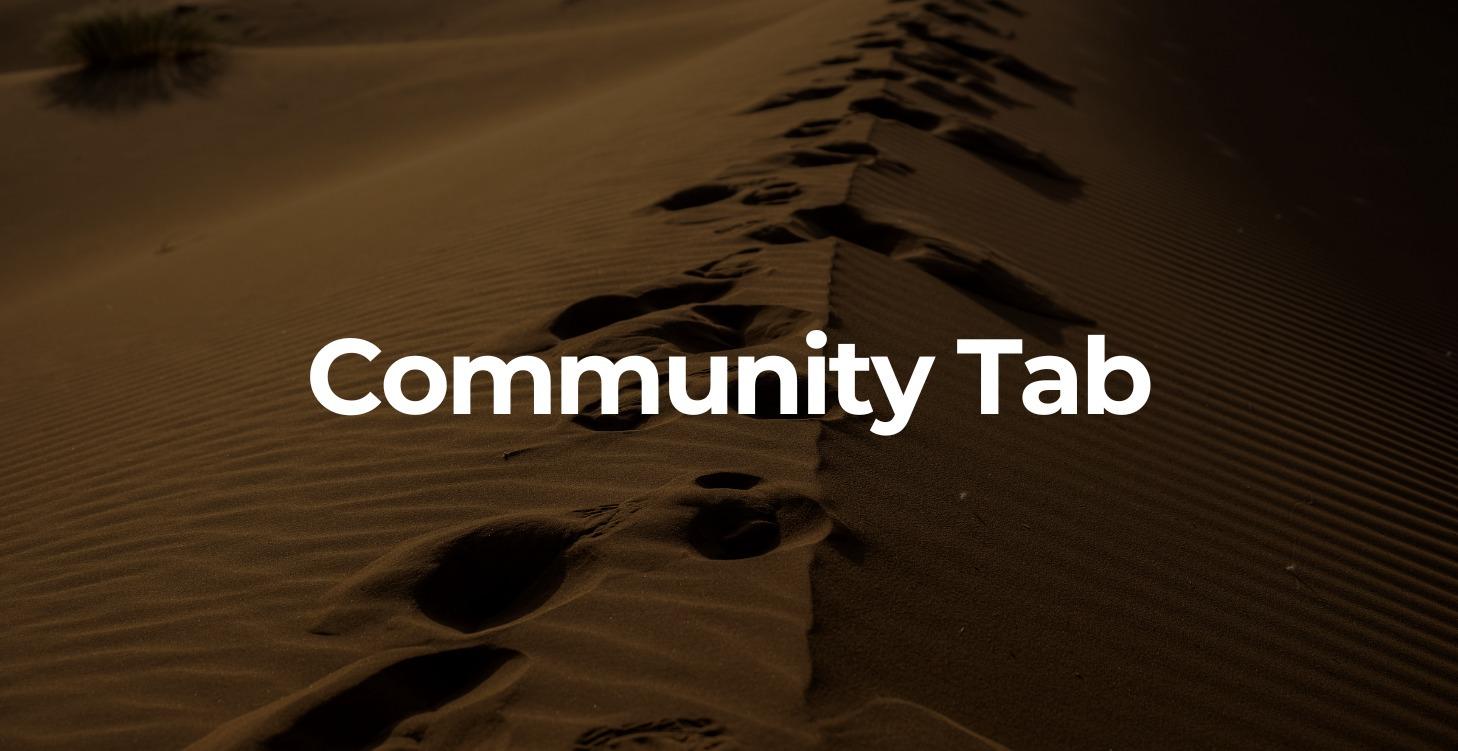 Community Tab