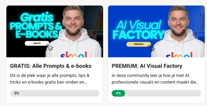 Dit leer je in de Premium AI Community