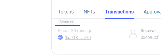 Scam NFT transaction