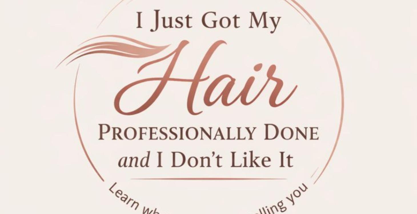 I Got My Hair Professionally Done, I Don’t Like It