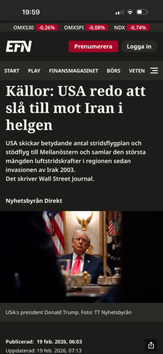 USA startar krig i helgen?