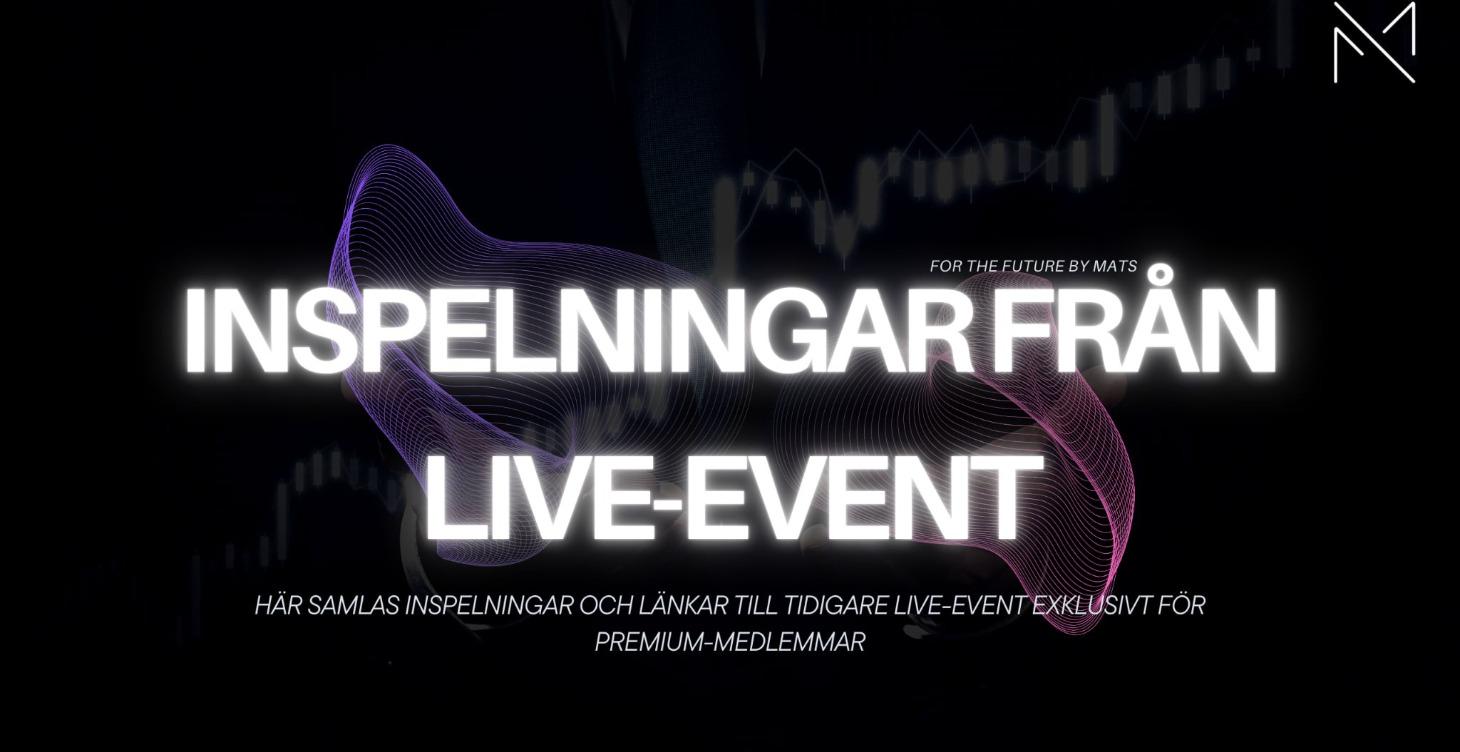 Inspelningar från live-event