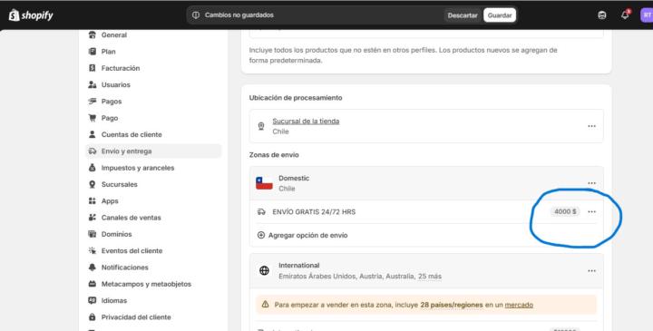 Error en configuración 