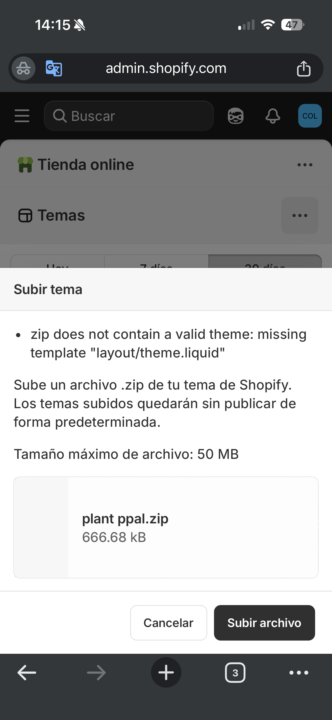Consulta: tema dale vida a tu tienda 