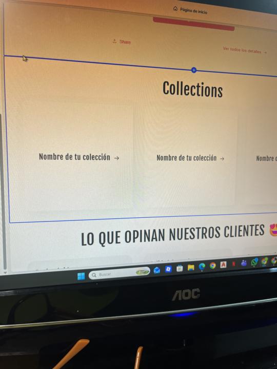 Imágenes para colecciones en la tienda 