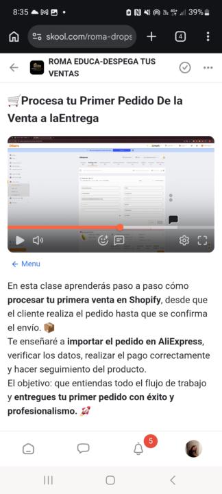 El proceso de la primera venta