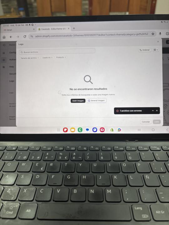 Configuración logos 