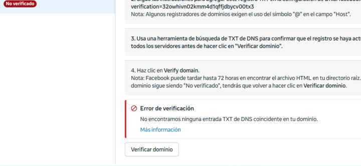 PROBLEMAS VERIFICACION DE DOMINIO