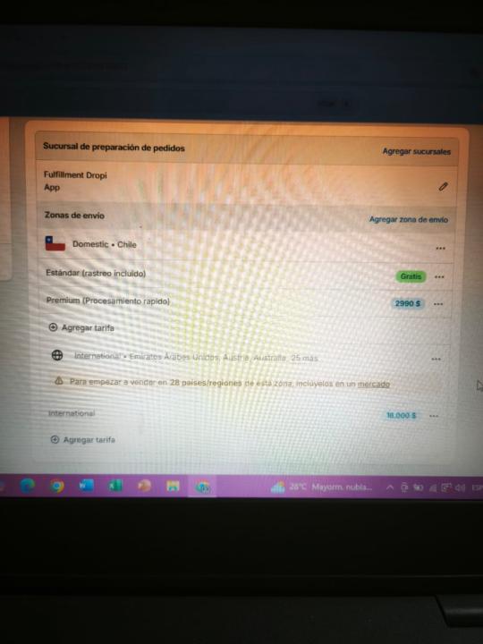 Modificación o actualización de inventario