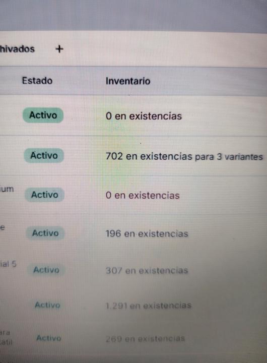 0 EXISTENCIAS 😮‍💨