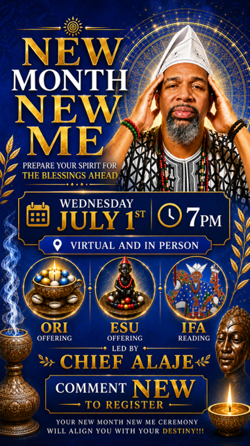 New Month, New Me Ceremony - July 1, 2026 7PM EST 