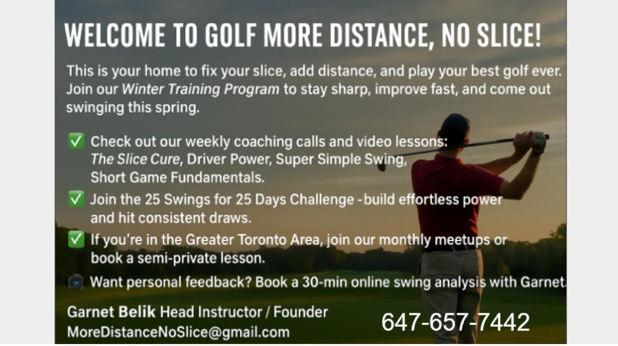 Golf More Distance No Slice TO