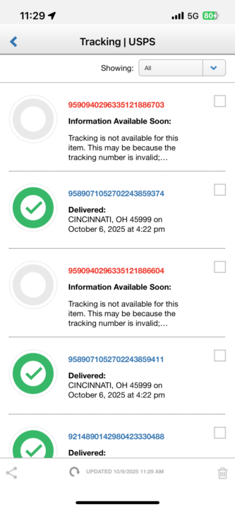 I’m not getting my first class US mail signed back only delivered. Is anybody else having this problem?