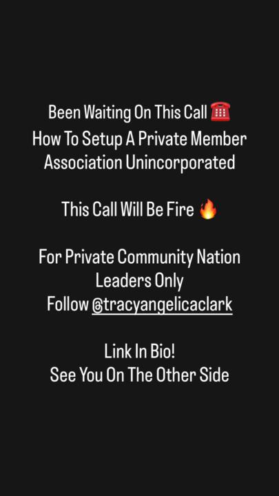 Thursday @7pm est How to Setup A PMA Call 