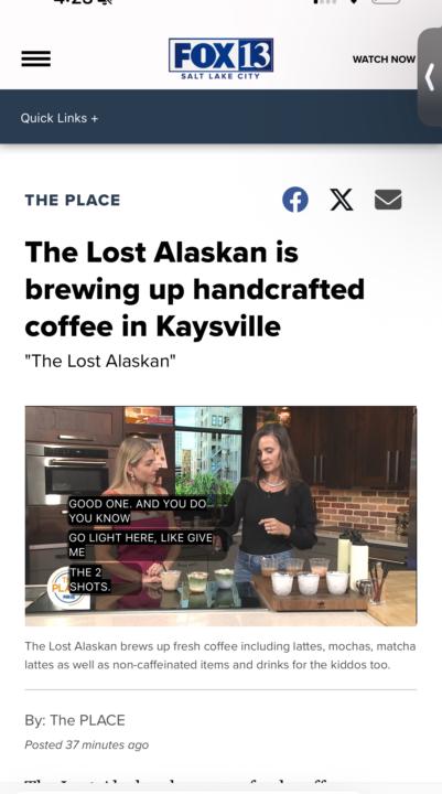 🔥🔥🔥🔥The Lost Alaskan Coffee ( News Interview)