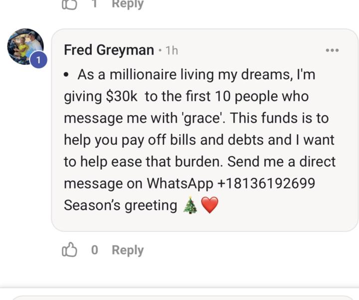 Scams going around on here..
