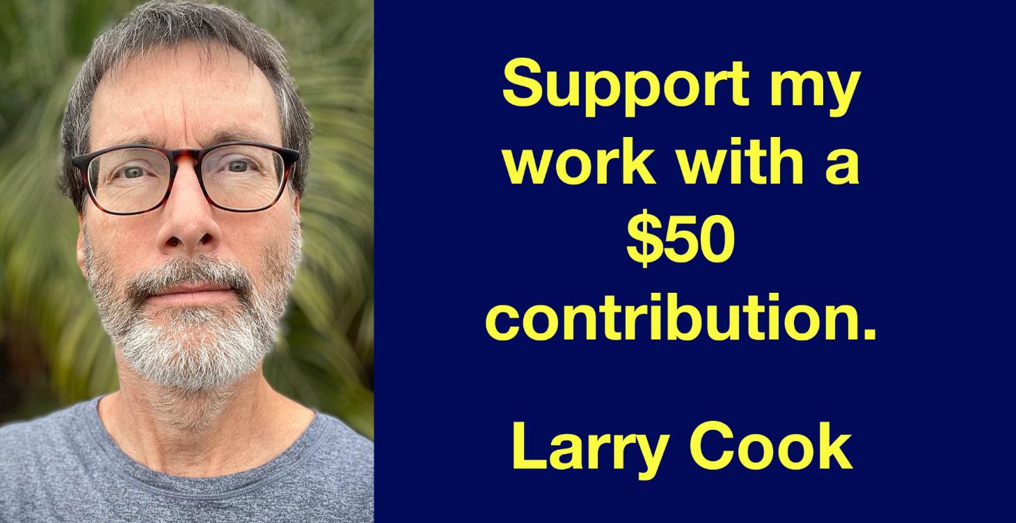 Support My Work With A $50 Contribution