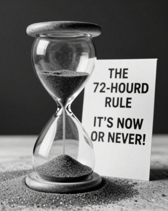 ⏱️ A 72 ÓRÁS SZABÁLY – VAGY MOST, VAGY SOHA!