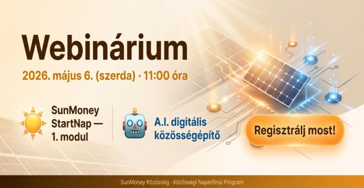 ☀️ Webinárium – StartNap 1. modul + A.I. digitális közösségépítő bemutató