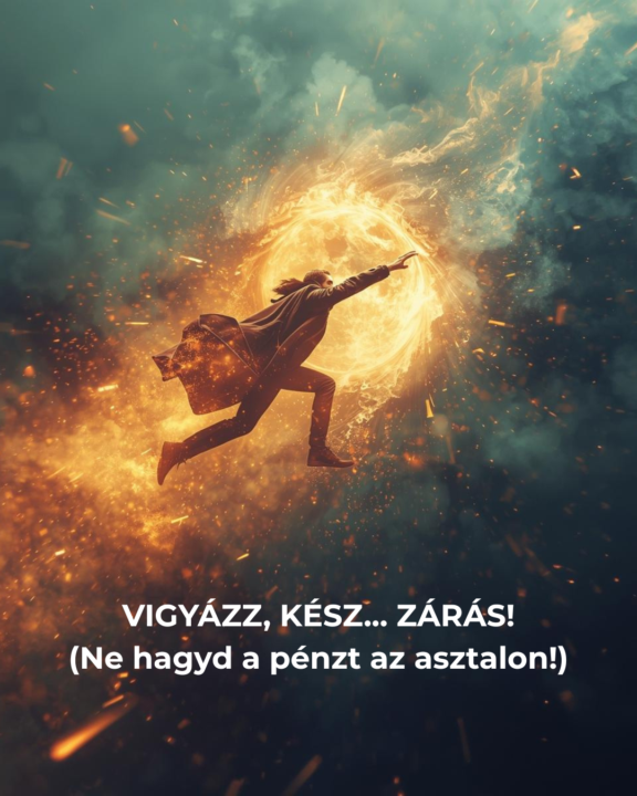 ⏳ VIGYÁZZ, KÉSZ... ZÁRÁS! (Ne hagyd a pénzt az asztalon!)