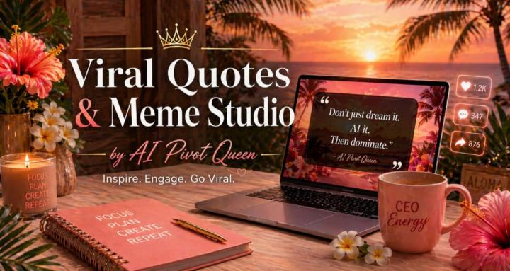 Viral Quotes & Meme Studio