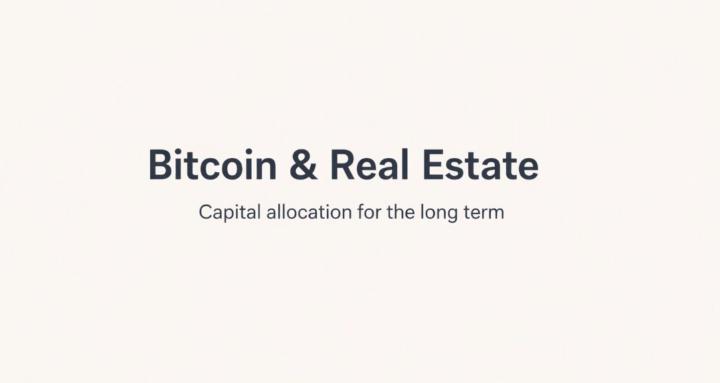 Bitcoin Real Estate