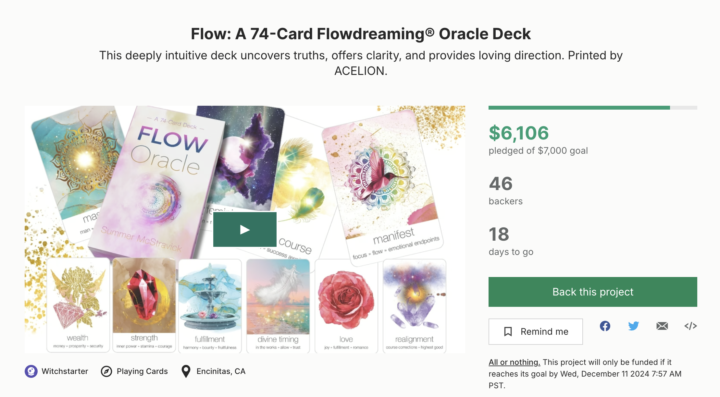 🔮 The Oracle Cards are 87% BACKED! 