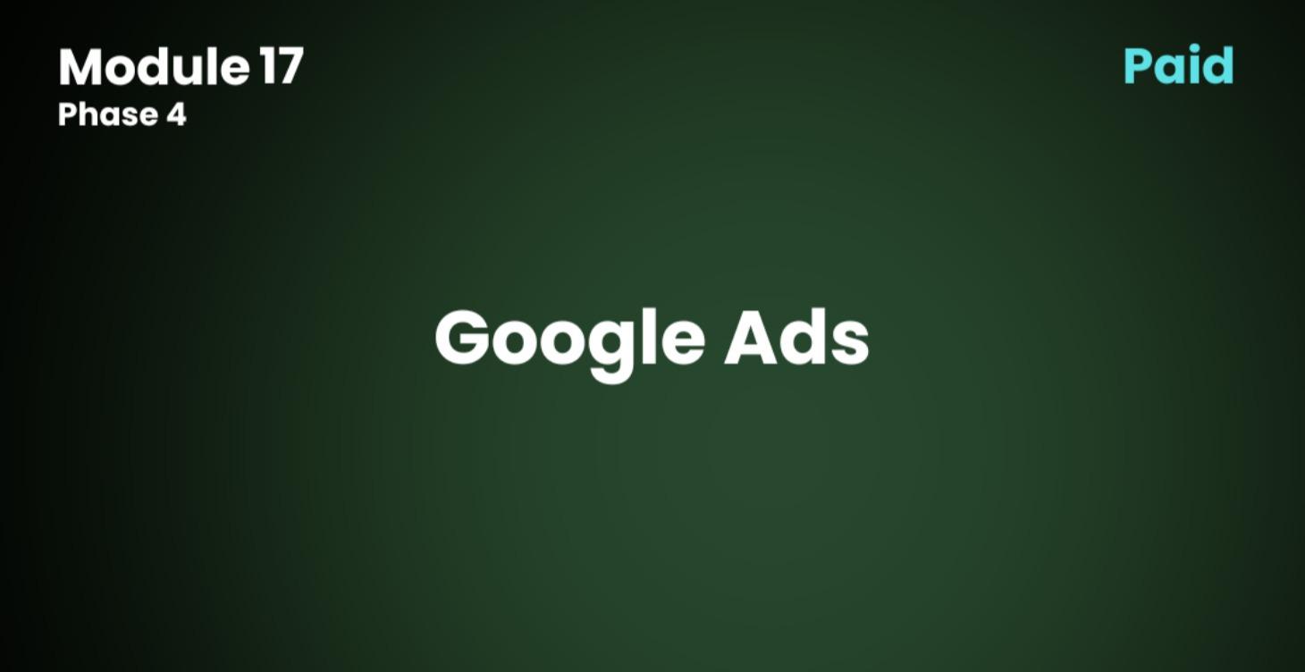 17.0 Google Ads