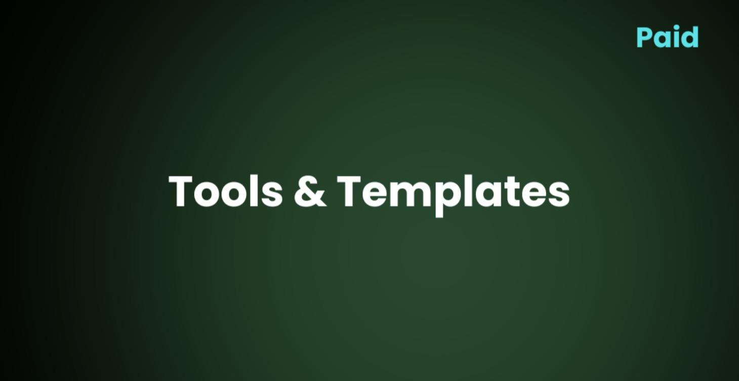 Tools & Templates
