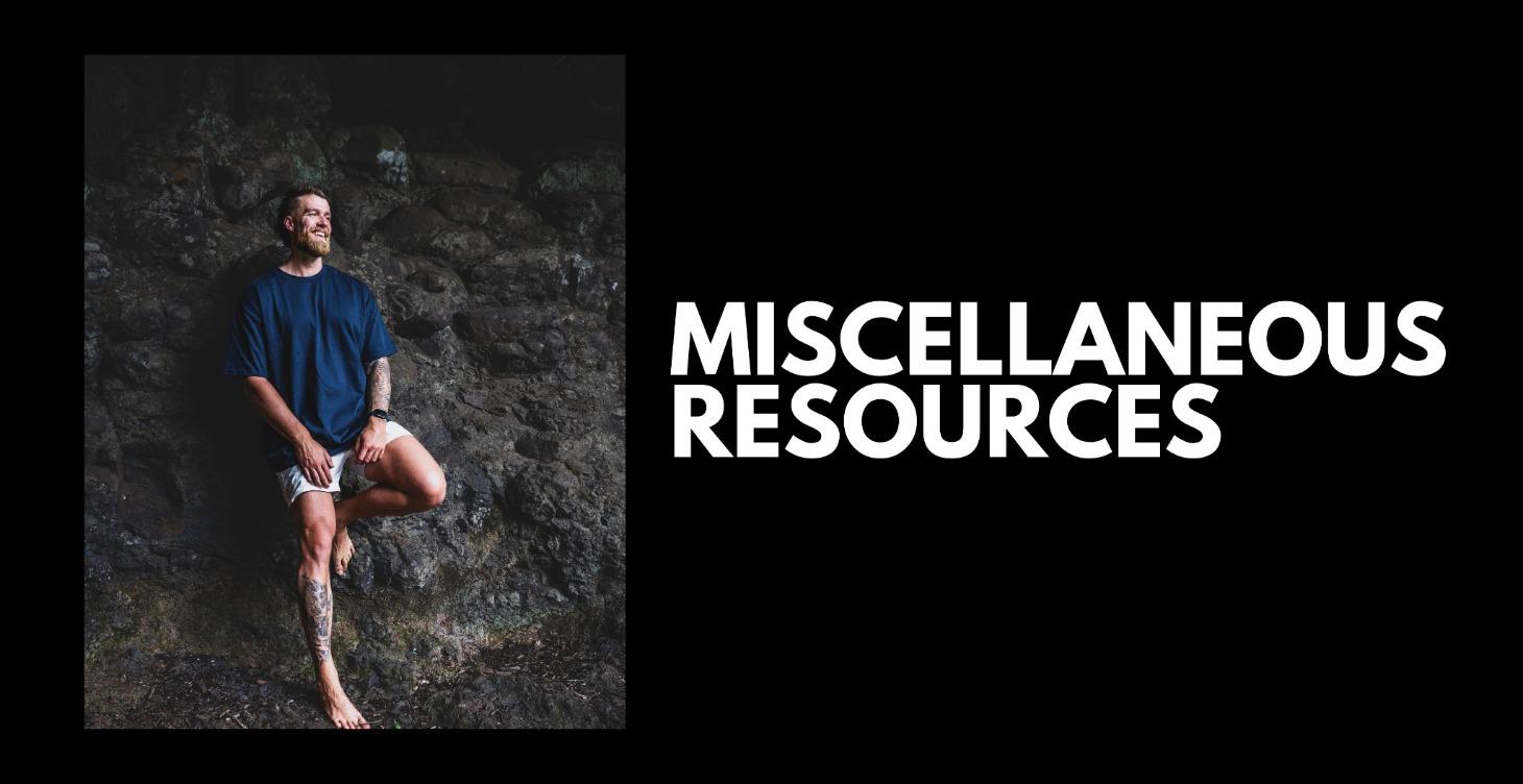 Miscellaneous Resources