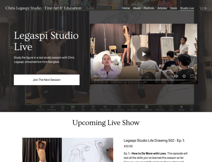 How to Join a Live Figure Session