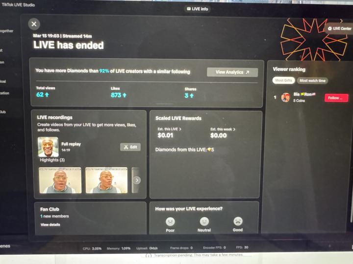 Help with TikTok lives …
