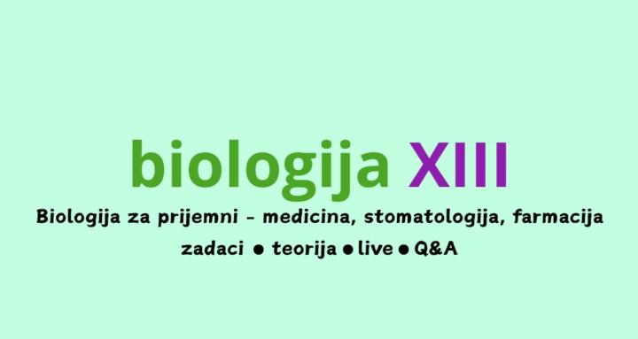 biologija XIII