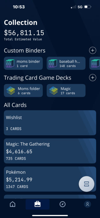 Sample of positive income looks like from sports card collecting!