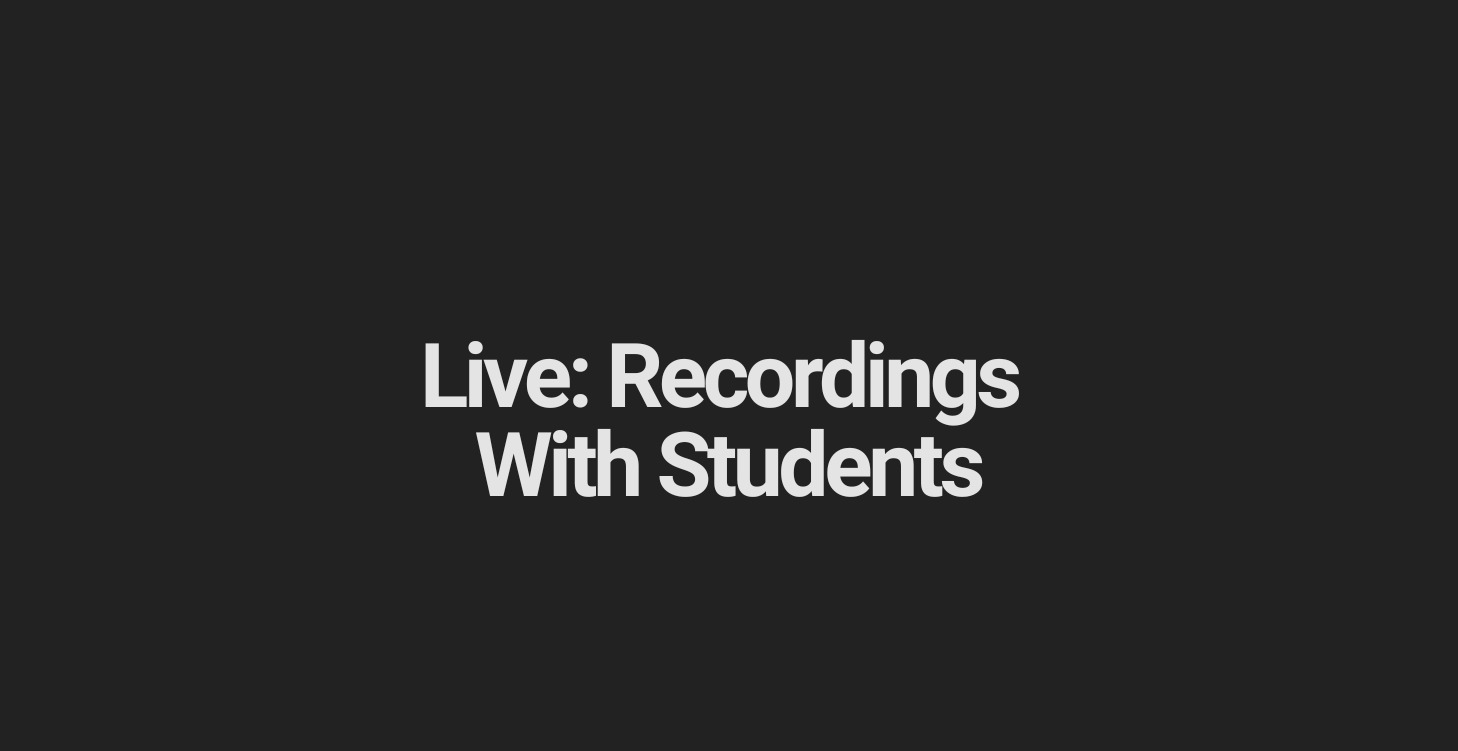 Live Recordings