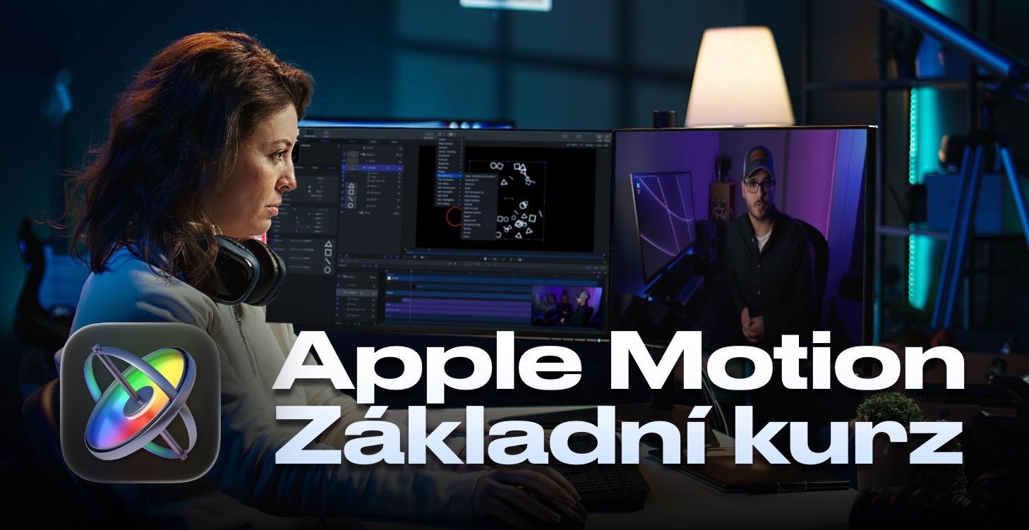 Animace a efekty Apple Motion