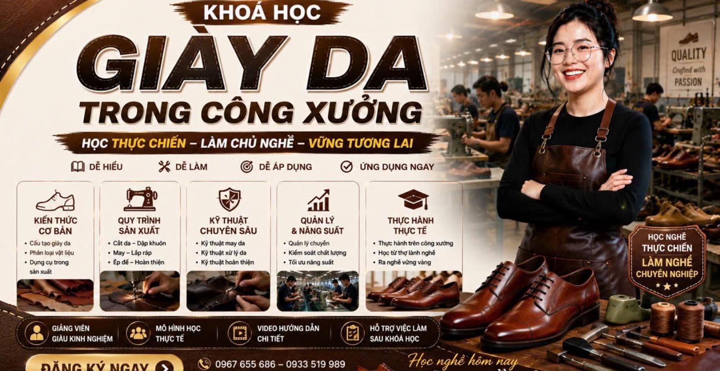 KHOÁ GIẦY DA CÔNG XƯỞNG