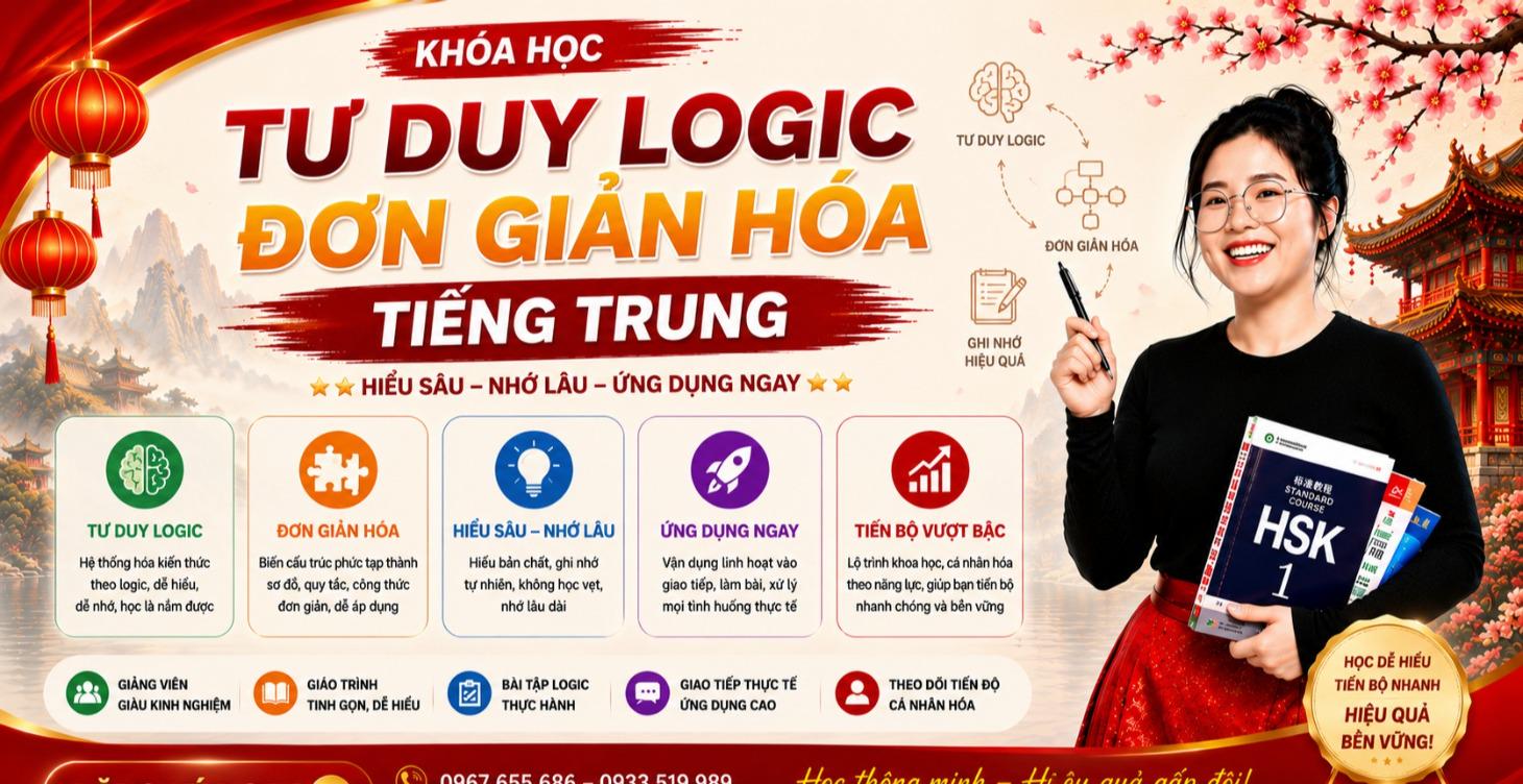 TƯ DUY LOGIC ĐƠN GIẢN HOÁ TIẾNG TRUNG