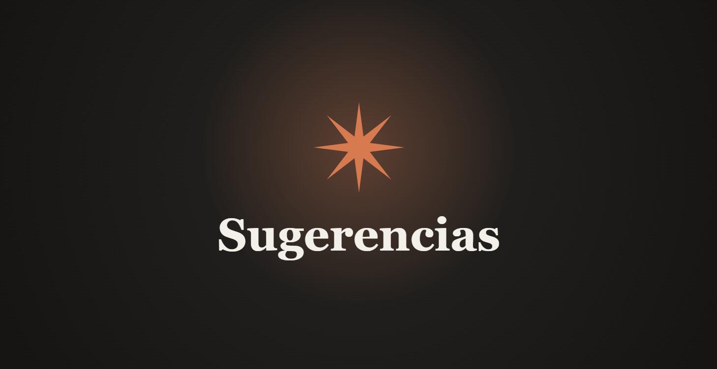 Sugerencias