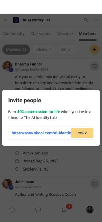 Earn 40% Commission for Sharing with Your Friends