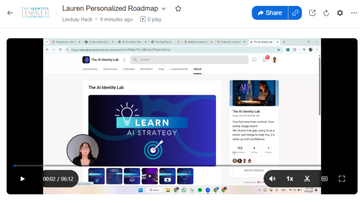 Personalized Roadmap Sent