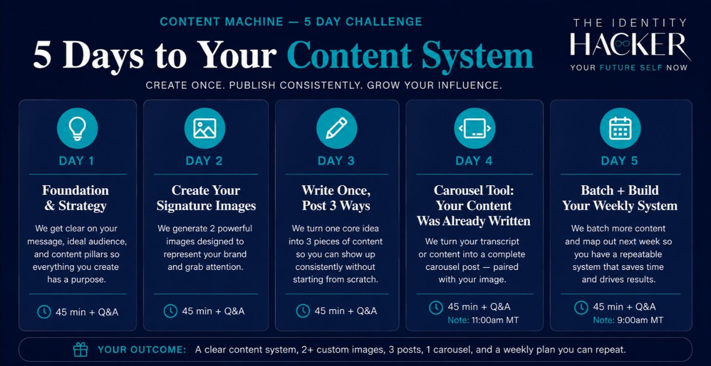 5 Day Content Machine Challenge